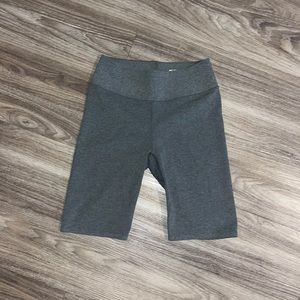 Grey biker shorts
